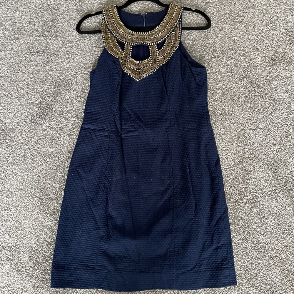 Lilly Pulitzer Beaded Shift Dress SZ 6